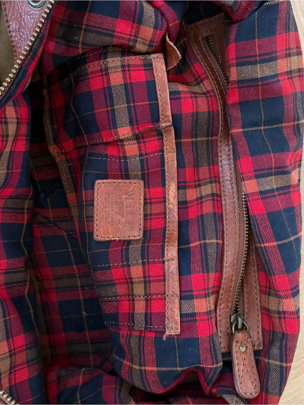 Will Leather Goods Canvas and Leather Travel Duffle Olive and Cognac